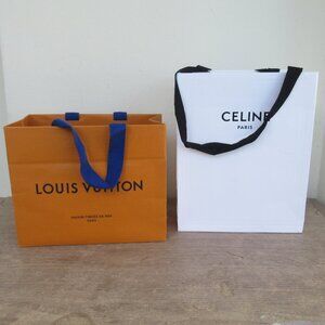 LOUIS VUITTON & CELINE Authentic Paper Gift/Shopping Bag Small Tote Bags